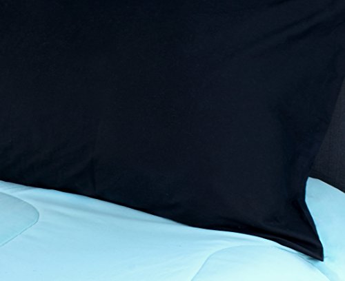 100% Cotton Body Pillow Case Cover (Black); 20 x 54 Inches - Thumbnail 5