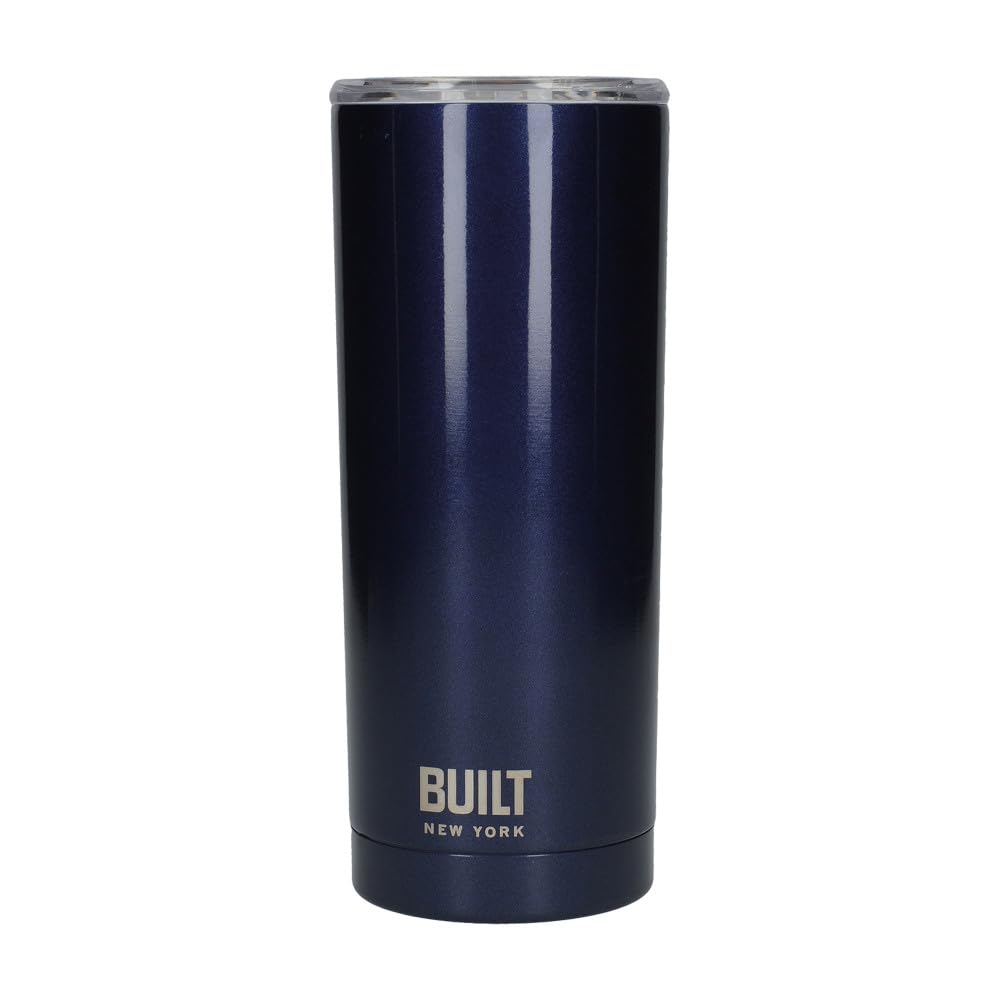 Built Insulated Travel Mug, Stainless Steel, Midnight Blue, 590ml