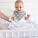 Ziggy Baby Changing Pad Cover, Cradle Bassinet Sheets Jersey Cotton (2 Pack) (Grey/White)