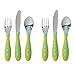 Gerber Stainless Steel Tip Kiddy Cutlery Set, 2 Sets - Green