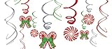 Candy Cane Swirl Decorations 12ct
