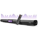 DBPOWER Soundbar for TV, 37 inch 2.1 Channel Wired and Wireless Bluetooth Optical Soundbar, Home Theater TV Speaker for TV/PC/Smartphone (Stereo Surround Sound, Remote Controlled & Wall-mountable)