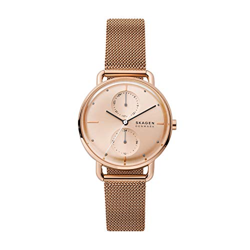 Skagen-Womens-Quartz-Watch-with-Stainless-Steel-Mesh-Strap-Rose-Gold-16-Model-SKW2931