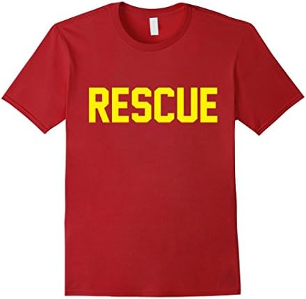 Mens Rescue Lifeguard Ambulance Certified Swimming Pool T Shirt Large Cranberry
