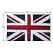 Lixure Lixure UK Flag 3x5FT United Kingdom British Flag-Heavy Duty Embroidered & Sewn Stripes, 4 Rows Lock Stitching, UV Protected and Long Lasting Vibrant Color, 210D Oxford Nylon, Outdoor/Indoor UK Flags
