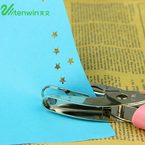 Tenwin DIY Handheld Paper Printing Card Cutter Hole Punch Kids Handmade Craft Office Home School Binding Supplies