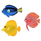 3PCS Artificial Fish Aquarium Silicone Floating