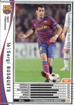 Amazon Co Jp シングルカード 09 10 セルジ ブスケッツ 白 Wccf09 10 312 384 おもちゃ