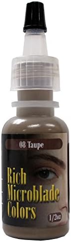 Rich Microblade Cosmetic Permanent Brow Makeup Taupe 1/4oz 0.25oz Tattoo Ink Color Skin Pigment Bottle