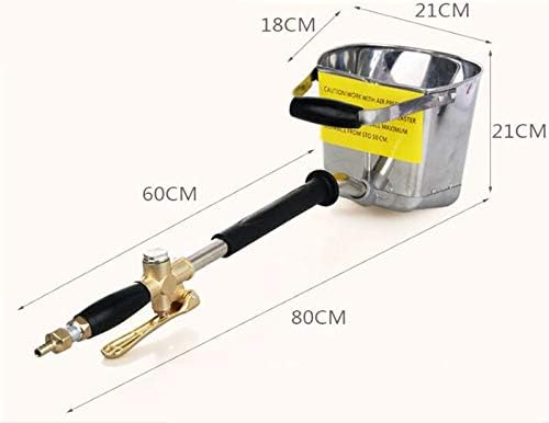 ORAZIO Cement Mortar Spray Gun, 4 Jet Plaster Stucco Sprayer, Automatic Air Hopper Concrete Spray Plaster Gun - Image 5