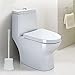 Toilet Brush,Deserthome Good Grips Hideaway Compact Long Holder Non-porous Base Bathroom Brush