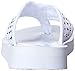 Skechers Women's Meditation Rhinestone Flip Flop, White, 7 M US