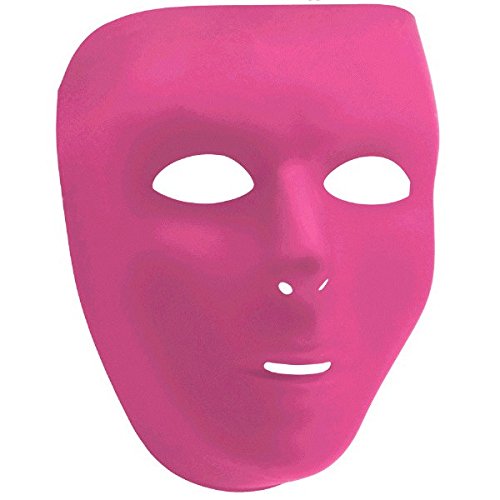 Pink Full Face Mask, Party Accessory