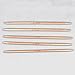 Ostart 5 Sets of 15 Sizes 8'' (20cm) Double Pointed Carbonized Bamboo Knitting Kits Needles Set (2.0mm - 10.0mm)