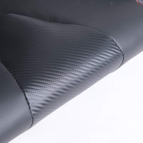 Racing Seats, Pair of PVC Leather Racing Bucket Seats with Dual Sliders