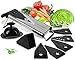 Mandoline V-Blade Slicer / Premium Slicing Mandoline for Fruit and Vegetables with 5 different blade inserts with free finger peeler by NOSH Kitchen