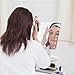 Miserwe Vanity Mirror with Lights Touch Screen 16 Led Lighted Makeup Mirror with 4 AA Battery Large Size Removable 180 Degree Rotation Mirror with Lights and High Definition Clarity
