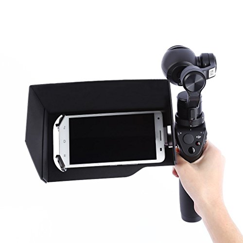 Rantow Osmo Handheld Gimbal Camera Replacement Accessories, Extendable Tripod / 5.5" Cellphone Foldable Sunshade / Alloy Straight Extension Arm / Universal Mount Holder Cover for DJI Osmo