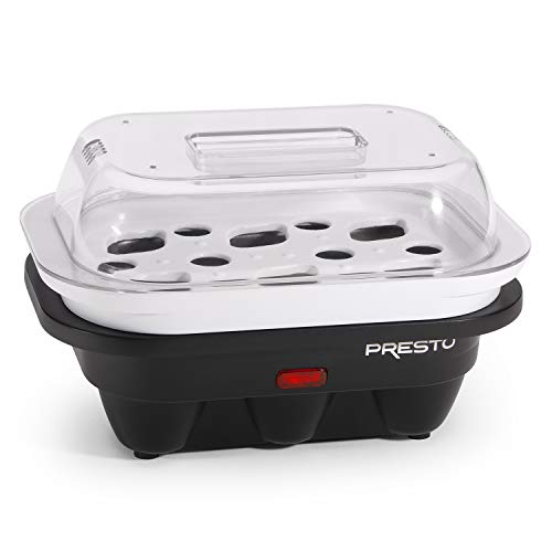 National Presto 04632 Electric Egg Cooker, 6, Black and White Pricepulse