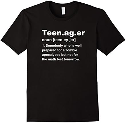 Men's Teenager Shirt: Noun Quote Math Test Funny Gift T-Shirt 2XL Black