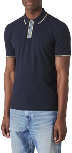 Amazon.com: Fred Perry Twin Tipped Polo, Black Cyber Blue Light