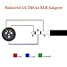 DISINO 1/4 to XLR Male Adapter, Quarter Inch TRS Stereo Plug to Male XLR Converter Audio Coupler Connector - 2 Pack