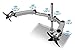 Mount-it! Height Adjustable Full Motion Two Monitor Computer Desk Mount Spring Arm Quick Release with Grommet Base (MI-45111)