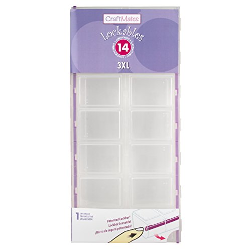 Craft Mates Bead Organizer and Plastic Storage Containers For Crafts