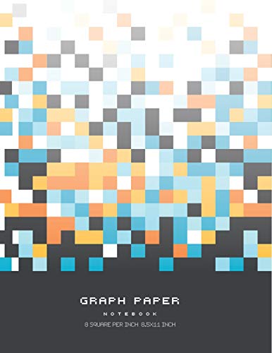 Graph Paper Notebook: 1/8 Inch Squares Blank Graphing Paper Book Design Pixel Art Drawing Sketchbook Pictures Game College Students Children 118 Pages, 8.5x11 Inches (Pixel Drawing Graph Paper)