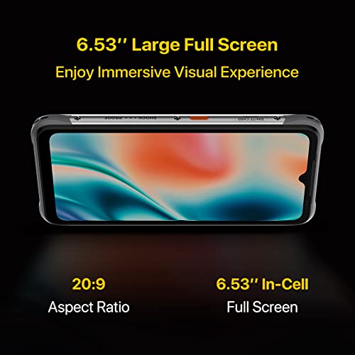 UMIDIGI Bison X10 Pro 4GB+128GB Rugged Unlocked Cell Phones, IP69K Rating Waterproof and Dustproof Smartphone, Android 11 NFC, 6.53