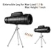 Esolom Compact Monocular Telescope for Adults 8-24×30 High Power Monocular with Holder & Tripod for Smartphone IP5 Waterproof Monocular with FMC BAK4 Prism 30mm Lens Dual Focus for Watching (40mm)