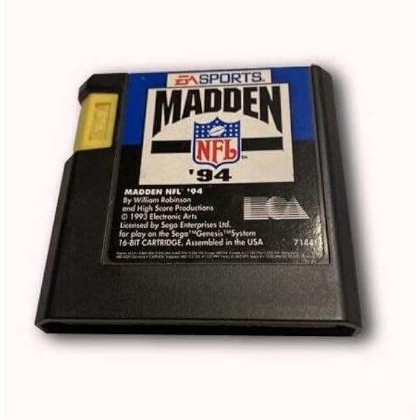 Ficha Técnica de Madden '95 para Nintendo Game Boy | Museo del Videojuego