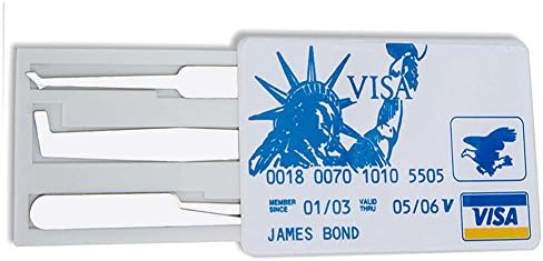 AONAN 5pcs Credit Card set Hardware Multitools for Training Practice tools Statue of Liberty Card
