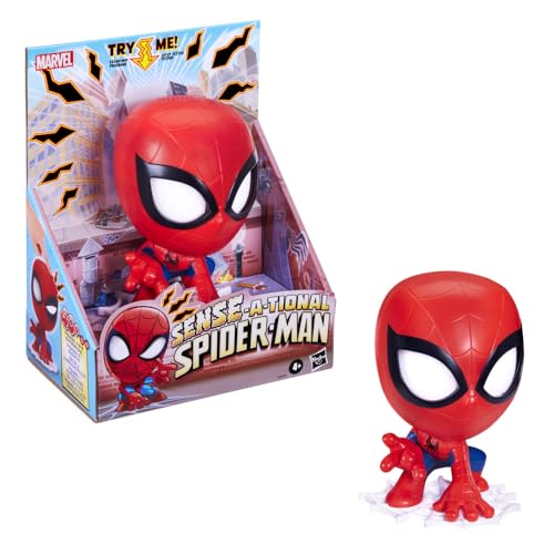 Marvel Sense-A-Tional Spider-Man Electronic Action Figure, Talking Marvel Toy with Sounds & Interactive Features, Collectible Superhero Figure for Kids Aged 4 Idea