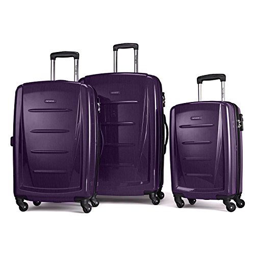 Samsonite Luggage Winfield 2 Fashion HS 3 Piece Spinner Set Purple