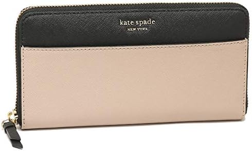 [ケイトスペード]長財布 アウトレット レディース KATE SPADE WLRU5449 195 ライトベージュ ブラック [並行輸入品]