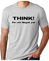 Think It'S Not Illegal Yet Funny Freedom Sarcasm T-Shirt Gray S