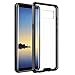 Samsung Galaxy Note 8 Case, EasyAcc Crystal Clear Slim Anti-Slip Anti-Scratch Cover Soft TPU Frame and Acrylic Hard Back Protective Shockproof Bumper Case for Galaxy Note 8 6.3'' - Black Frame