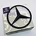 US85 Direct Mercedes-Benz Luggage Lid Adhesive Nameplate Star Logo Trunk Rear Emblem W205 Modified C-Class C 300 C43 C 63 S C 450 Sedan (Matte Black)