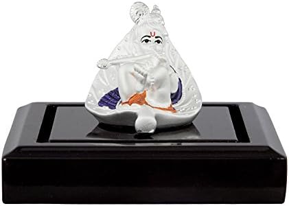 Emerald Jewel Pure Silver Laddu gopal Idol (6 cm x 8 cm x 5 cm)