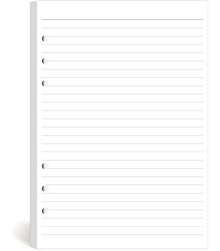 Gepunktetes A5 Papier 6-Loch - 180 Blätter Nachfüllpapier Für Filofax & Bullet Journal