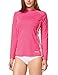 BALEAF Women's Long Sleeves Athletic Shirts Lightweight Quick Dry Workout Top UPF50+ Sun Shirts Rashguard Fuscia/Pink L