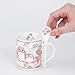 Bits and Pieces - 10 OZ Owl Mug with Teaspoon - Coffee and Tea Mug Comes in Beautiful Gift Box