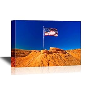 American Flag in Grand Canyon USA