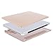 MOSISO Plastic Hard Shell Case & Keyboard Cover & Screen Protector Only Compatible Old Version MacBook Pro 13 Inch, Pure Warm Gold