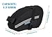 Roswheel 13196 1.2L Capacity Bike Saddle Bag Bicycle Under Seat Pack Cycling Accessories Pouch, Blac