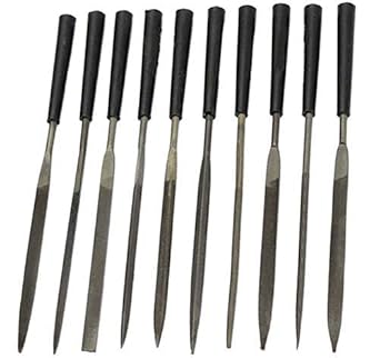 New Craft 10Pcs Needle File Set Size 3x140mm Files for Metal Glass Stone Jewelry Wood Carving Craft Tool