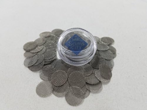 SAMSCITY Quality Steel screens- 75x count - 1/2 inch - .500 in diameter- W/ FREE Jar