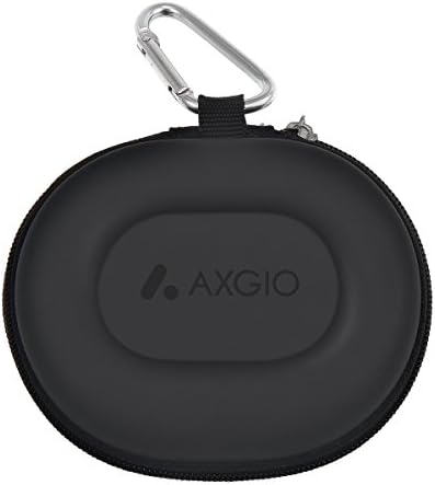 Axgio Headphone Case,Portable Universal Travel Carrying Case Multifunction Protective Storage Bag for Small Electronics and Accessories Bluetooth/Wired Headset Earphone Earbuds MP3 Coins - Black