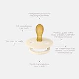 BIBS Colour Dummy 6-18 Months 2-Pack Symmetrical Teat Vanilla Pine view 2